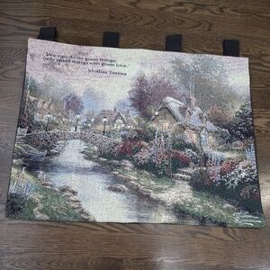 Thomas Kinkade Scenic Wall Tapestry Sz.33×26in.